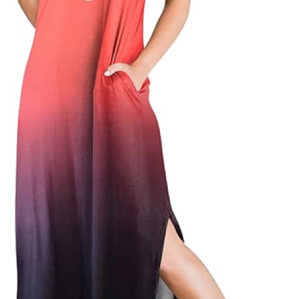 Women Casual Loose Sundress Sleeveless